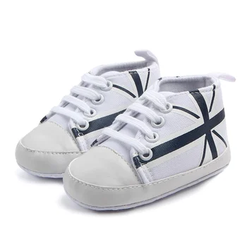 

Cotton Baby Boys Girls Newborn Spring Autumn Sneakers Soft Cotton Bottom Sneaker Shoes for Baby Boys Girls Mi-word Flag Shoes
