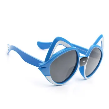 

1 Pair Silicone Sunglasses Creative Cute Cat Ear Glasses Party Glasses Supplies Photo Props for Holiday Ball Kids (Random Color)