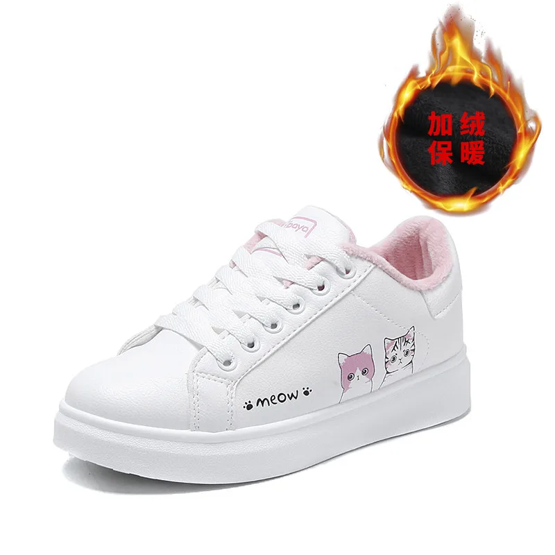 

Tenis Feminino 2019 Winter Women Tennis Shoes Outdoor Sneakers Plush Warmth Flat Shoes Breathable Outdoor Jogging Sport Shoes