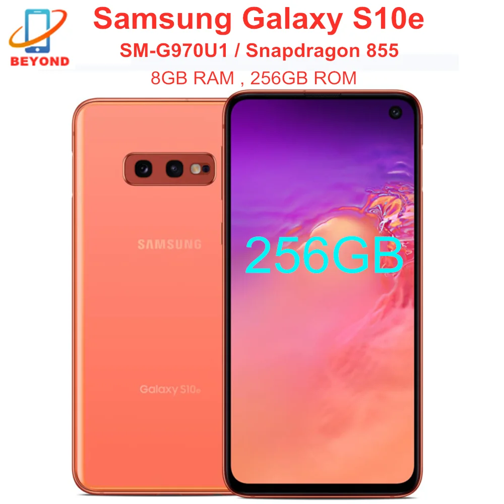 Samsung Galaxy S10e G970U G970U1 256GB ROM 8GB RAM Snapdragon 855 Octa Core teléfono móvil 5,8 NFC Original desbloqueado teléfono móvil