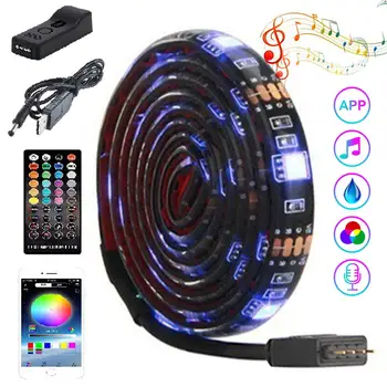 

RGB Light Colorful Epoxy Bluetooth App Bedrooms Bar Lighting Kit TV Waterproof Color Changing Home Decoration Sound Control