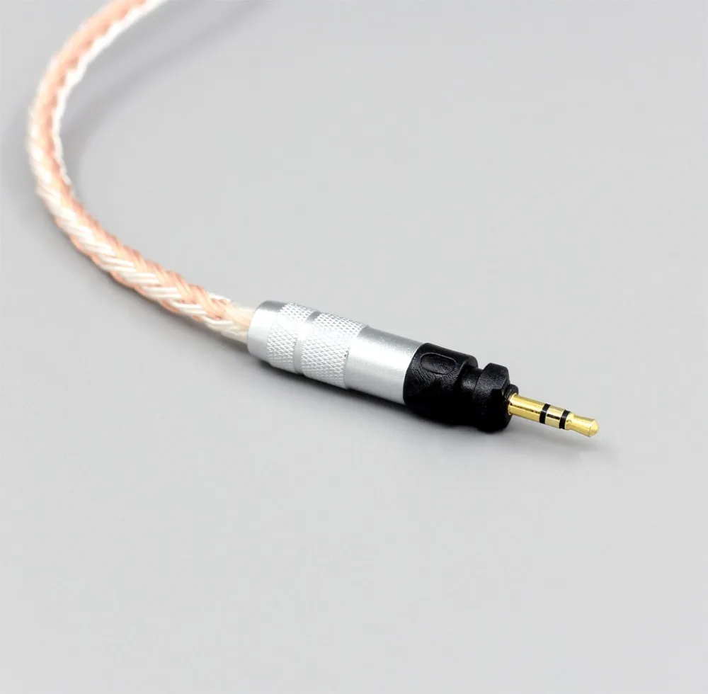 LN005787 3,5 мм 2,5 мм 4,4 мм XLR сбалансированный 16 Core OCC серебро смешанные кабель для наушников Shure SRH840 SRH940 SRH440 SRH750DJ