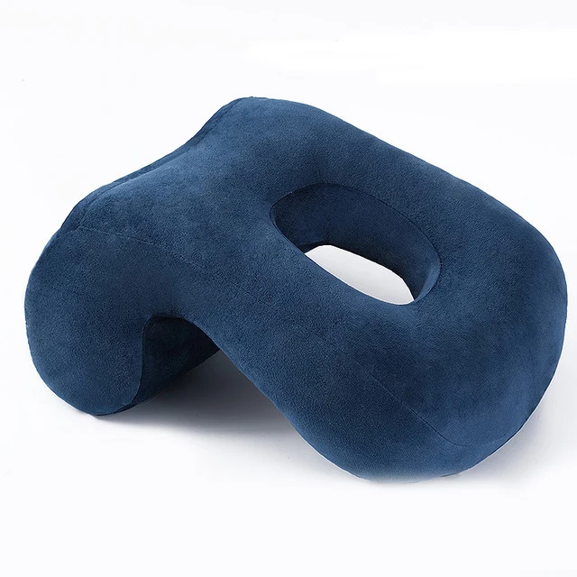 Blue Новинка, подушка с эффектом памяти, хлопок, для офиса, полдень, Подушка для сна, дышащая, настольная, Подушка для сна, медленный отскок, свободные руки, подушка для тела - Цвет: Blue