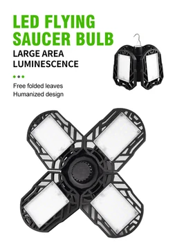 

Super Bright 360 Degrees LED Garage Ceiling Light Ceiling Garage Work Right Light For For Home Warehouse Workshop Folding Lamp
