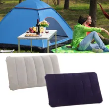 

Portable Inflatable Travel Pillows Neck Cushions Rest Support Camping Flight Outdoor Compressible Travel Flocking Pillows