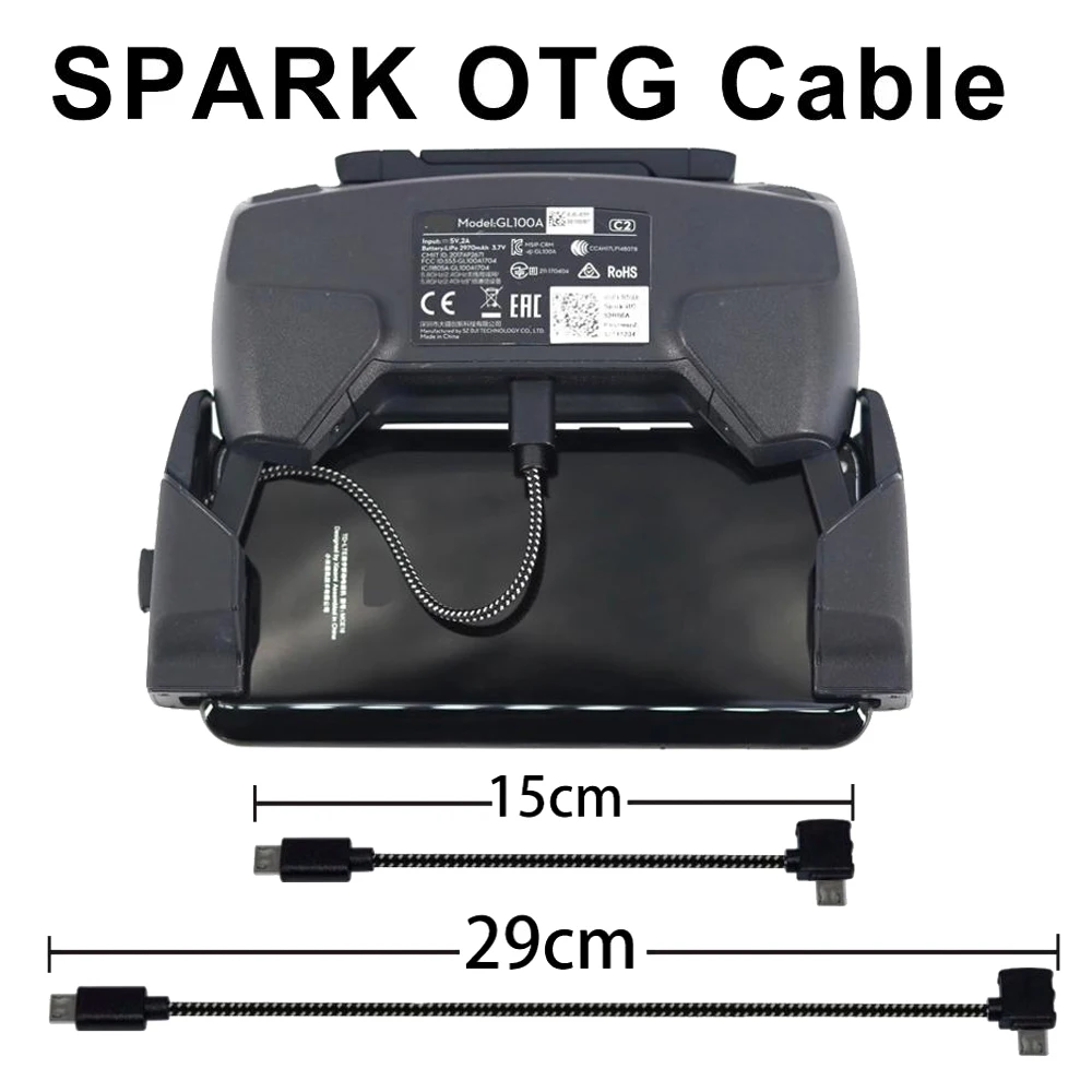 Кабель для передачи данных DJI Spark Drone Remote Control OTG аксессуары IOS Type C Micro USB запасная