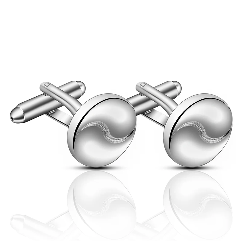 Men's Cufflinks Copper Classic Simple Silver Color French Design Gentleman Inch Shirt Suit Wear Gift | Украшения и аксессуары