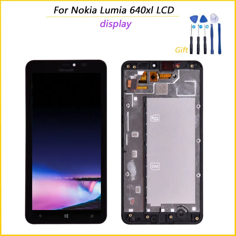 100% протестированный высококачественный ЖК-дисплей для Microsoft Nokia Lumia 640xl 640 xl с