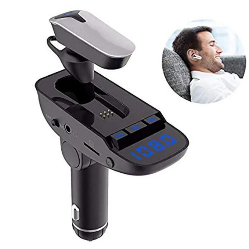 Горячий автомобильный стерео-комплект Bluetooth MP3-плеер fm-передатчик модулятор беспроводная гарнитура
