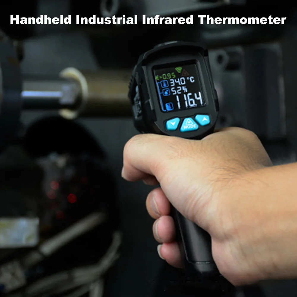 550℃/800℃ RICHMETERS Handheld Non-Contact Digital LCD infrared Thermometer gun 