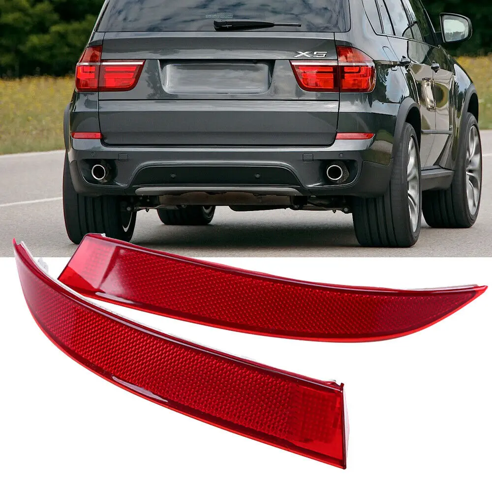 Ricoy Rear Right Bumper Cover Lens Lamp Reflector Housing Tail Warning Light For X5 E70/71 2007-2013 