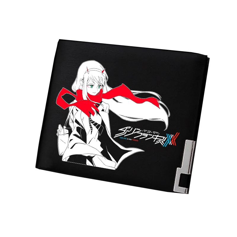 Дамская Аниме Сумка для денег ZERO TWO Pu Leahter маленький кошелек подарок Длинный