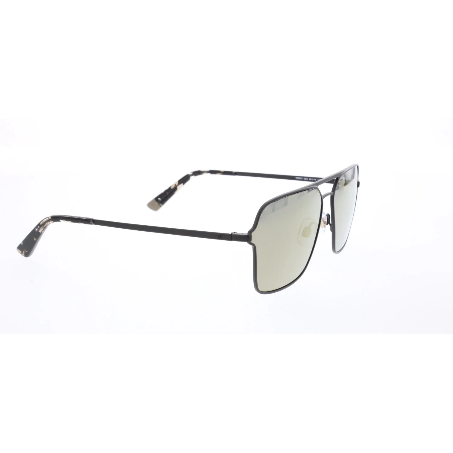

Men's sunglasses w 0261 02c metal black organic square square 60-14-145 web