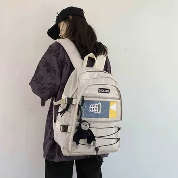 

Harajuku Ulzzang Backpack for Girls Waterproof Women Backpack Female Large Capacity Drawstring Schoolbag for Teenagers Mochilas