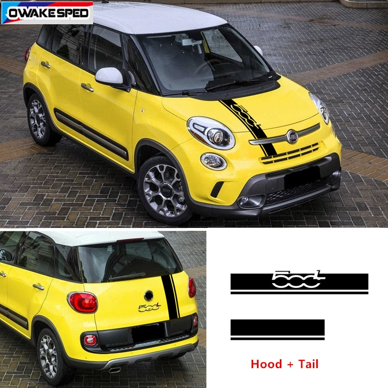 1 Набор наклеек на заднюю часть для автомобиля-Fiat 500L ограниченная серия