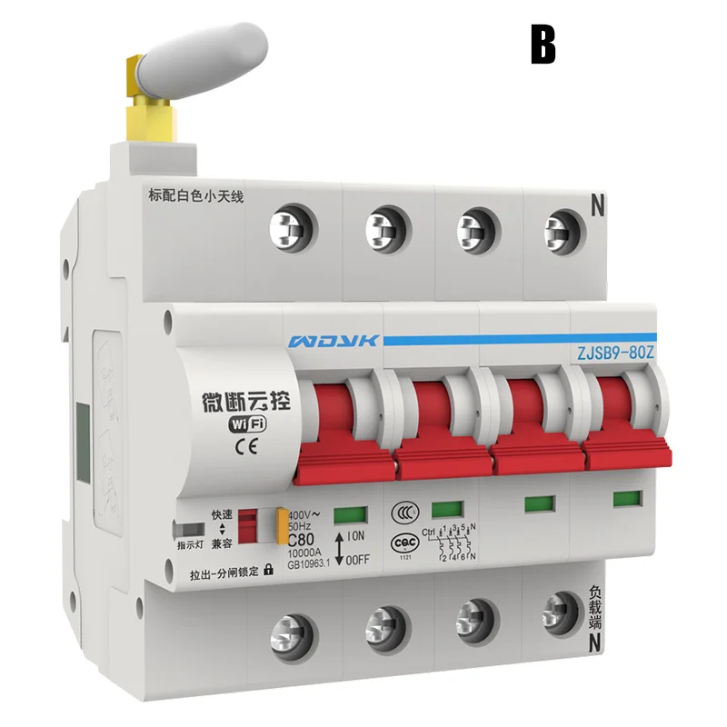

WiFi Smart Circuit Breaker App Remote Control Automatic Switch Overload Circuit Protection WWO66
