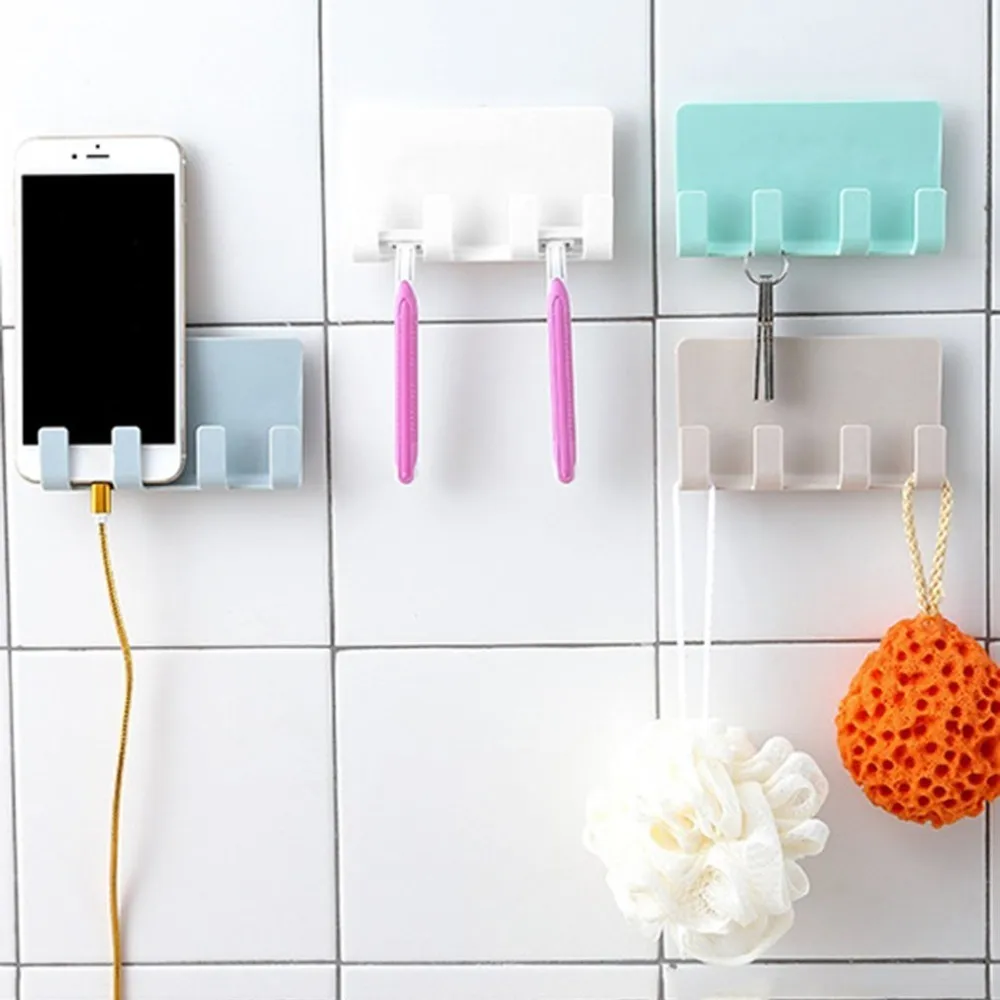 

Wall Mount Phone Holder Socket Charging Box Bracket Stand Holder Shelf Support Universal for Mobile Phone Tablet Dropshipping