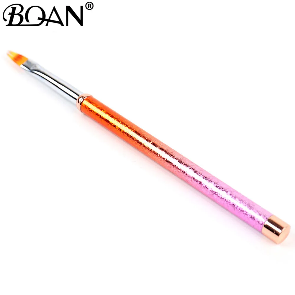 BQAN 1 шт красочные Кисти для нейл-арта, гелевые кисти для нейл-арта, мягкие градиентные кисти для маникюра, лак для ногтей, рисование