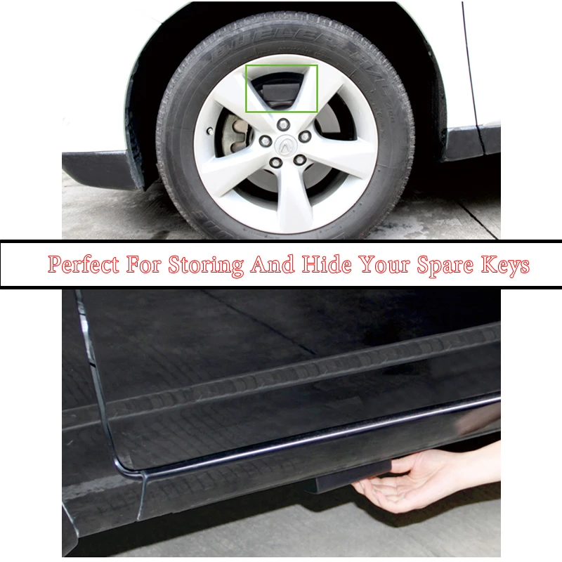 크리 에이 티브 마그네틱 블랙 키 안전 상자 자동차 키 홀더 숨겨진 스토리지 홈 오피스 자동차 트럭 캐러밴  상자에 대한 야외 은닉