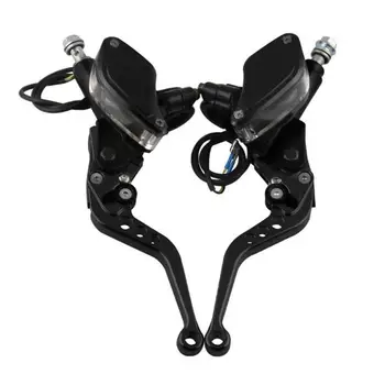 

Universal Aluminum 7/8" 22mm Motorcycle Hydraulic Brake Clutch Master Cylinder Reservoir Levers Set Motorcycle Accessories