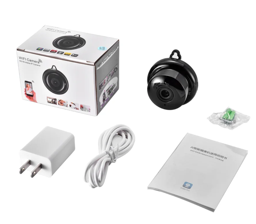Мини Wifi IP камера HD 720P беспроводная камера ночного видения двухстороннее аудио Обнаружение движения Детский Монитор V380