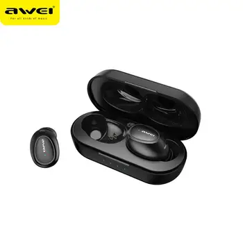 

AWEI T6C Mini TWS In Ear Wireless Bluetooth Earbuds Waterproof With Dual Mic Sport Noise Cancelling Gaming Earphone Auriculares