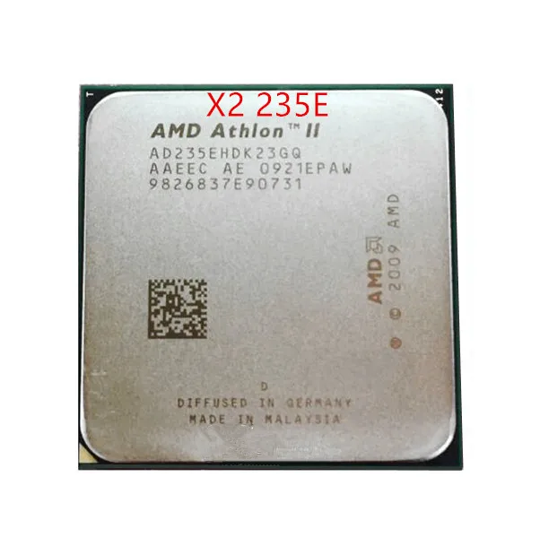 AMD Athlon II X2 235E X235E двухъядерный процессор для настольного компьютера AM3 938 100%