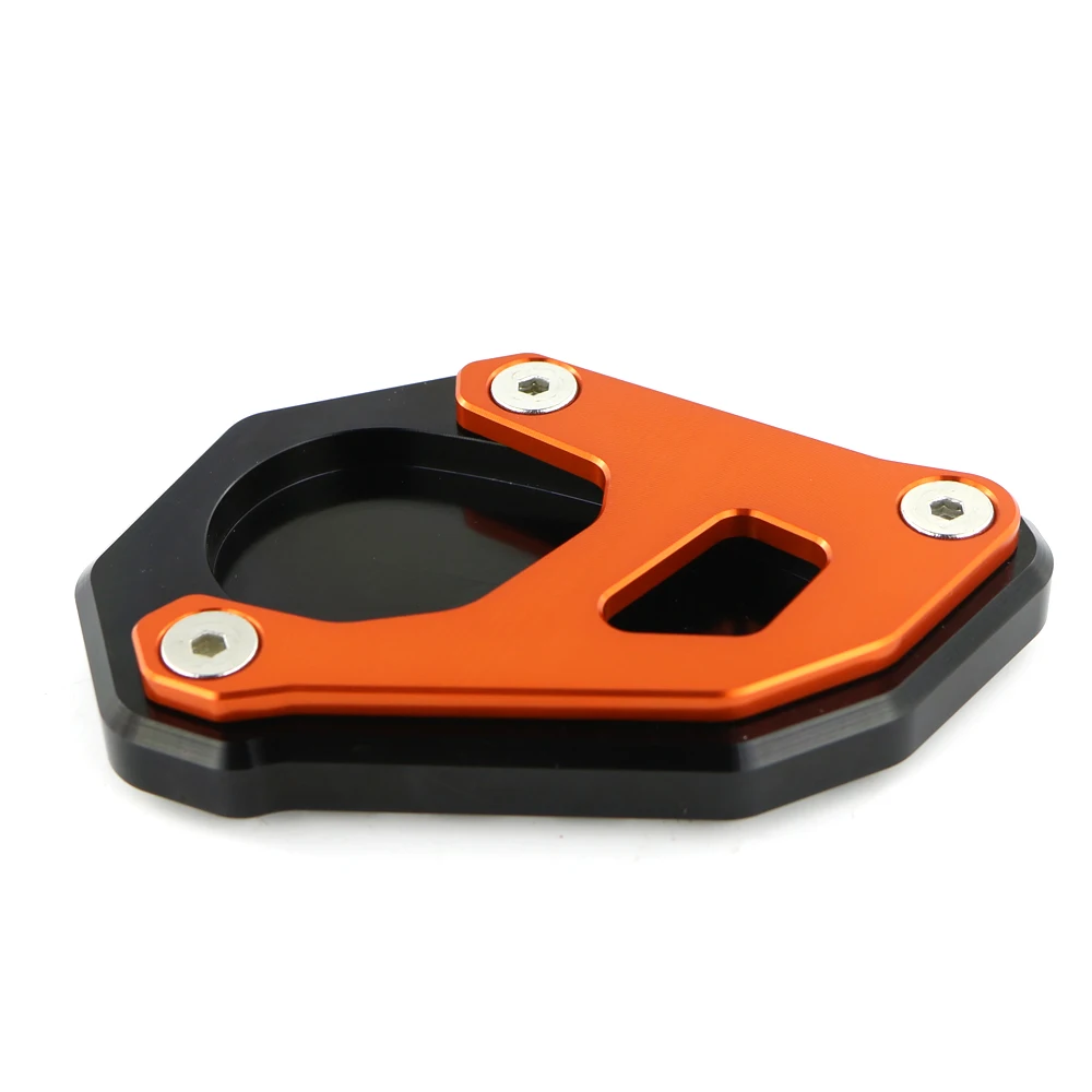 black orange Мотоциклетная обувь с подставкой для KTM 790 1050 Adventure 1190 Adventure R 1290 Adventure боковая подставка увеличитель пластина расширения - Цвет: black orange