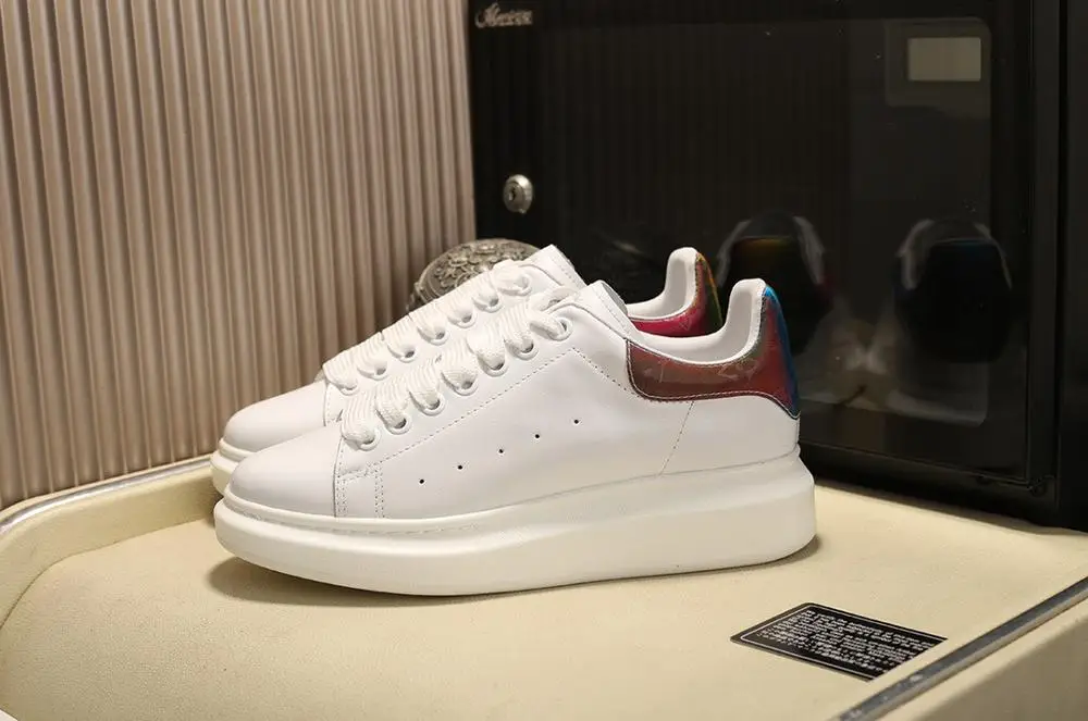 Новинка; сезон Ранняя осень; Новинка; маленькие белые туфли McQueen; женская обувь на толстой подошве; спортивная обувь - Цвет: same as picture