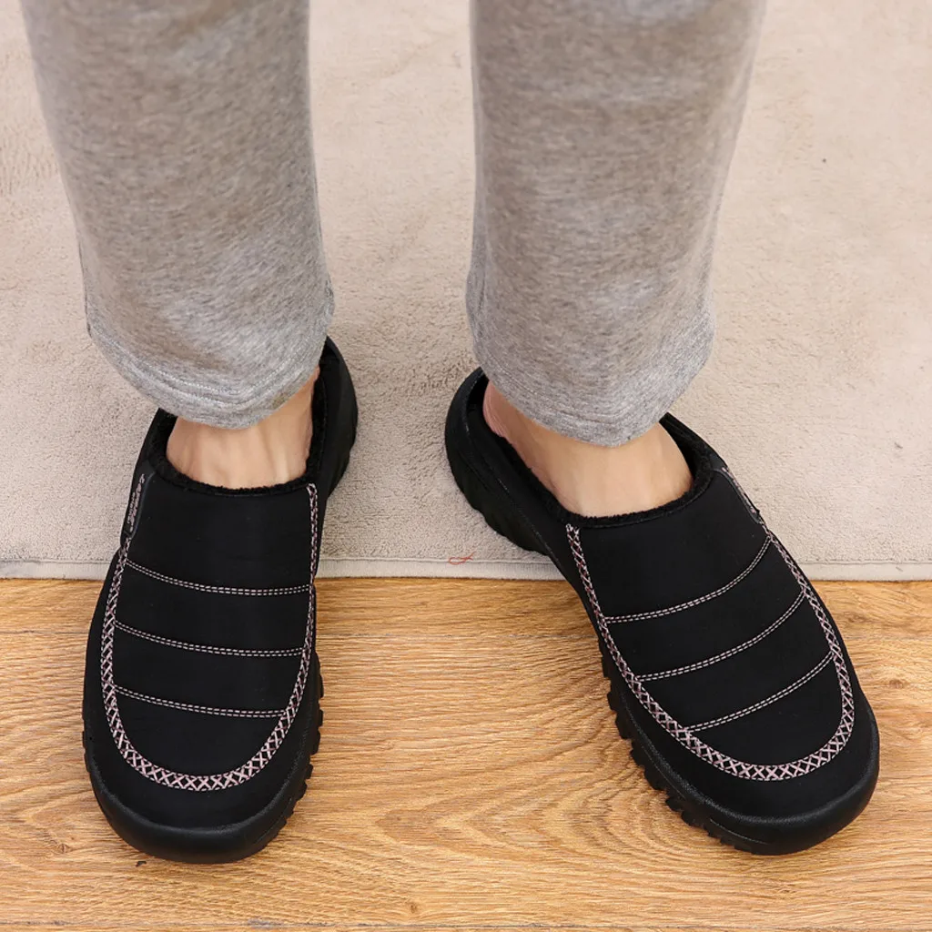 Zapatos de hombre; пара повседневных домашних тапочек большого размера; бархатная теплая обувь; мужские водонепроницаемые хлопковые тапочки; chaussure homme