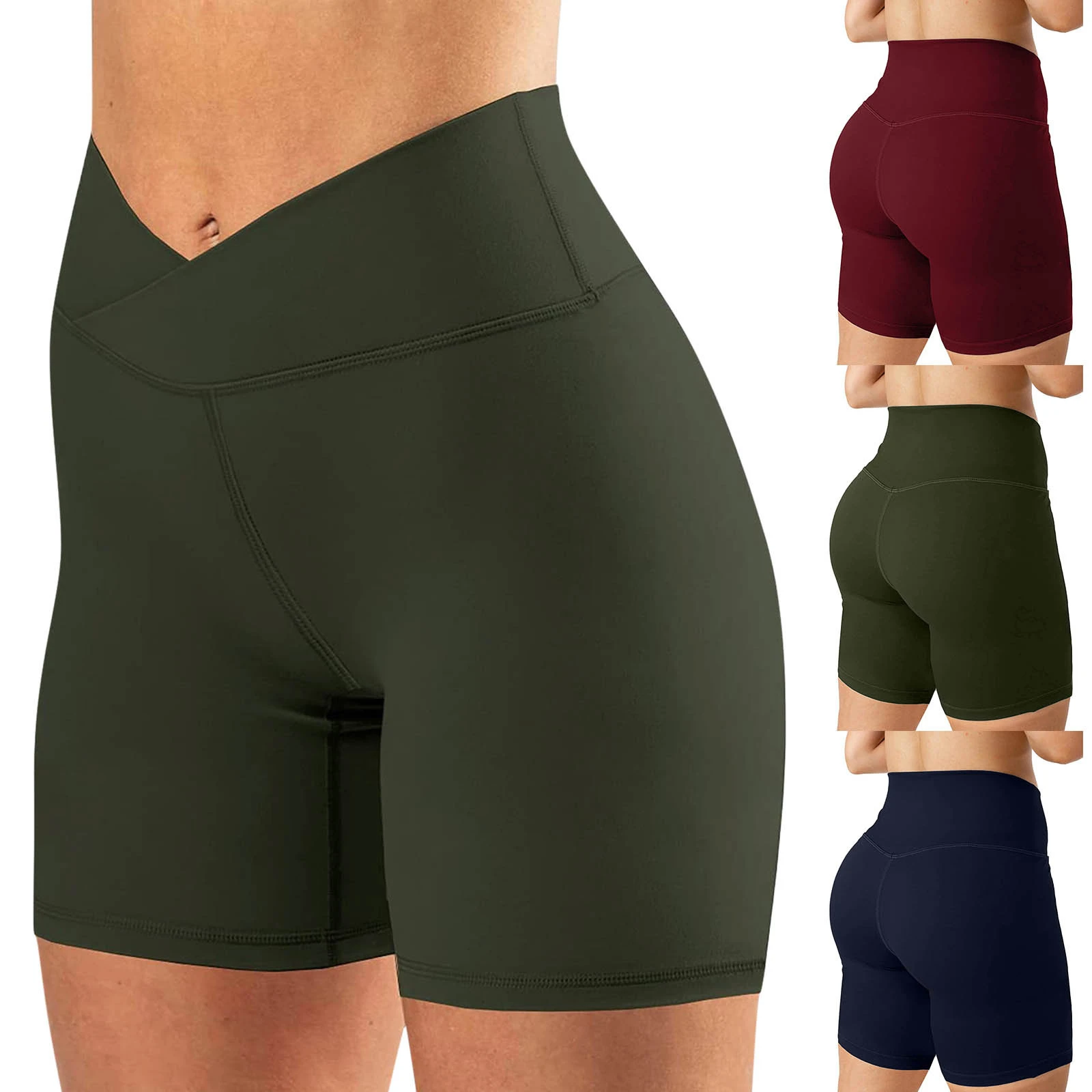 Cotton Spandex Yoga Shorts