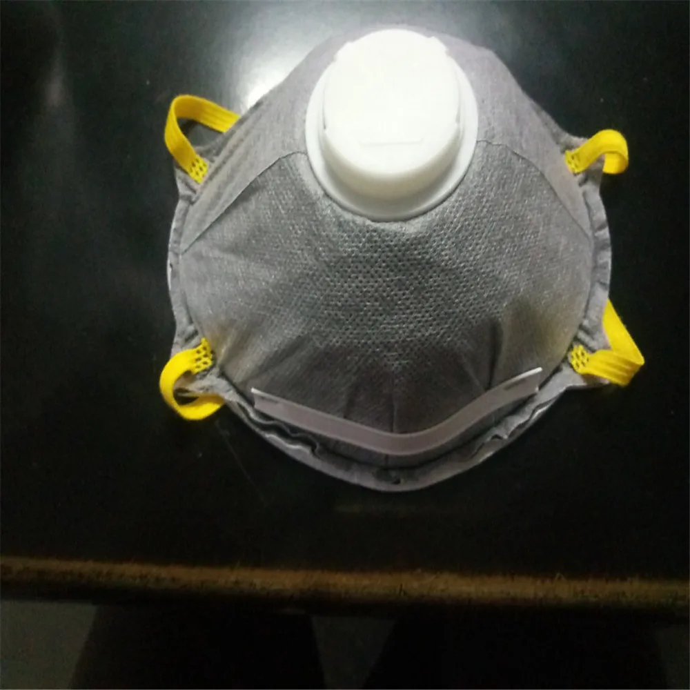 Нетканая Пылезащитная маска с активированным углем складной угольный фильтр для твердых частиц респиратор дышащая маска для лица Рабочая маска