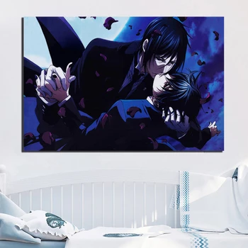 

Canvas Poster Paintings Wall Art 1panel Prints Black Butler Anime Pictures Modern Style Home Decoration For Living Room Frame