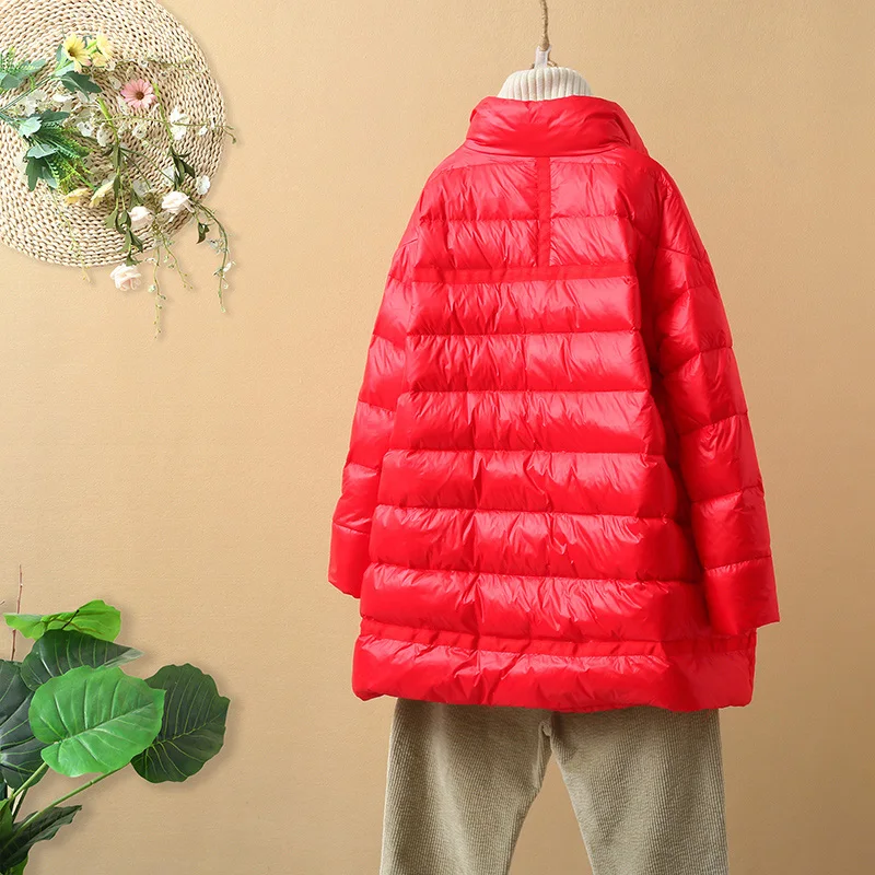 Ultra Light White Duck Down Puffer Jacket Women