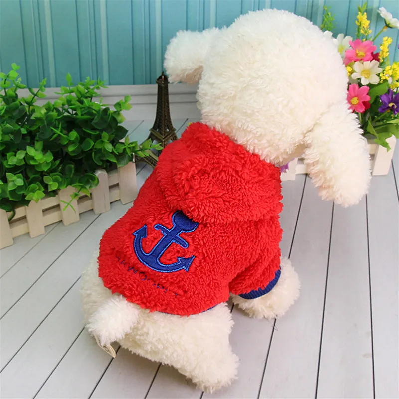 Вельветовая одежда для маленьких собак, мягкие худи для домашних собак, одежда для собак, зимняя одежда для чихуахуа, одежда для собак, Ropa Perro - Цвет: Красный