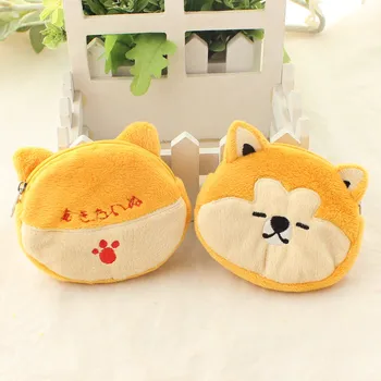 

Plush Cartoon Creative Bags Pendant Gift for Children Soft Stuffed Animals Dog Shiba Inu Mini Cute Coin Purse Wallet Purses Bag