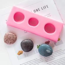 Epoxy Resin Molds 3 Stones Candle Silicone Mold DIY Crafts Plaster Soap Decorations Handmade Jewelry Making Tool