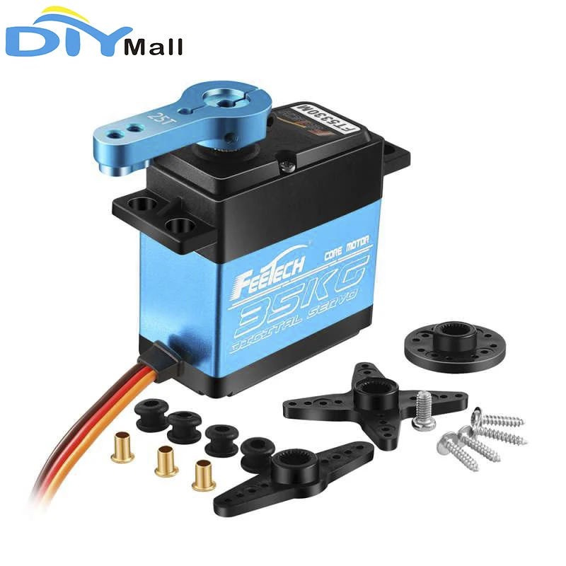 Graus para rc Modelo de Avião Feetech Lote Ft5330m 7.4v 35kg Digital Servo 180 Helicóptero Robô 4 Pçs - - Image 2
