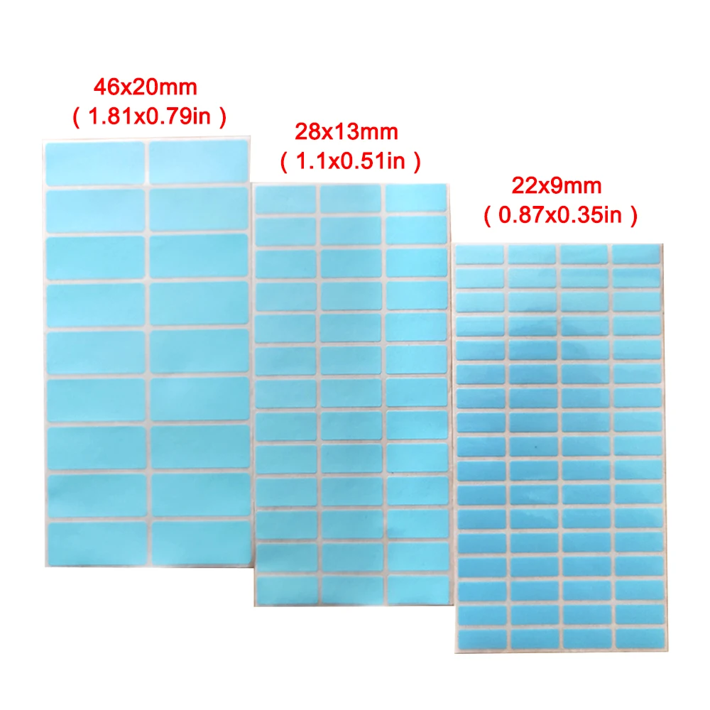 Blank Blue Color Self Adhesive Name Sticker Kids Personal Label