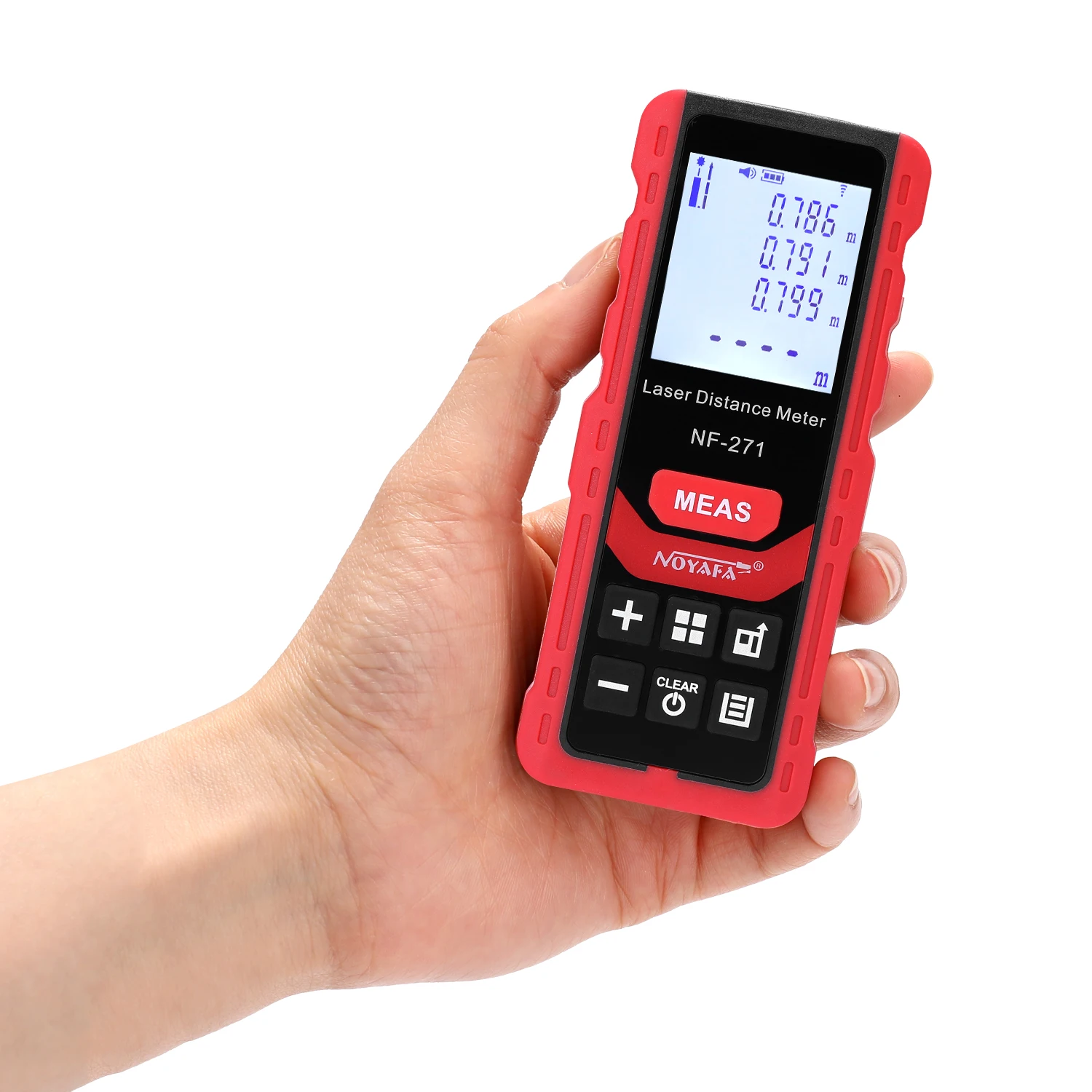 US $25.53 NF271 70M Digital Distance Meter Support Distances Area Volume Pythagorean Measurement Applied In Indoor Decoration And Design