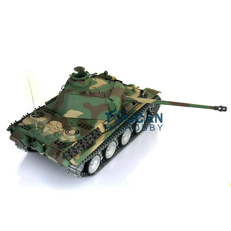 HENG LANGE 1/16 RTR RC Tank 3879 7,0 Angepasst Panther G Metall Tracks Räder TH17491-SMT4
