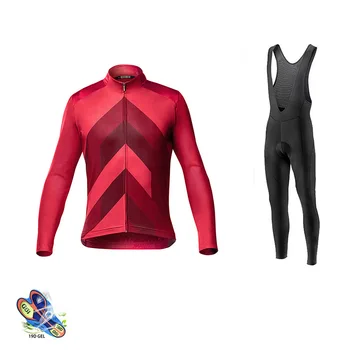 

HuanGe Cycling Jersey Ropa Maillot Ciclismo long sleeve autumn and winter Cycling Jersey Breathabl mountain bike jersey