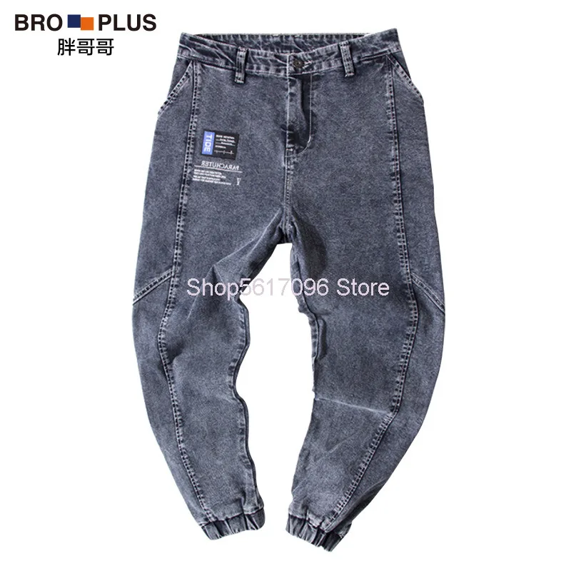 

Plus Fat Plus Jeans Male Loose Big Size Tide Brand Wild Fat Man Feet Trousers 2020 Money