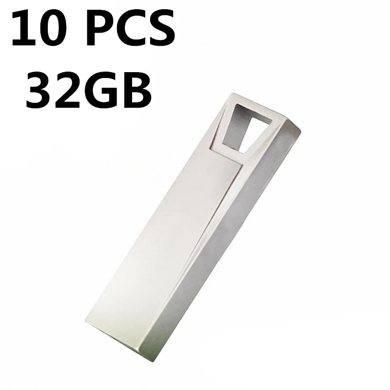 Year-end clearance price 10PCS Pen Drive 32gb High Speed Hanging Buckle Mini metal USB Flash for Memory Stick Pendrive | Компьютеры и
