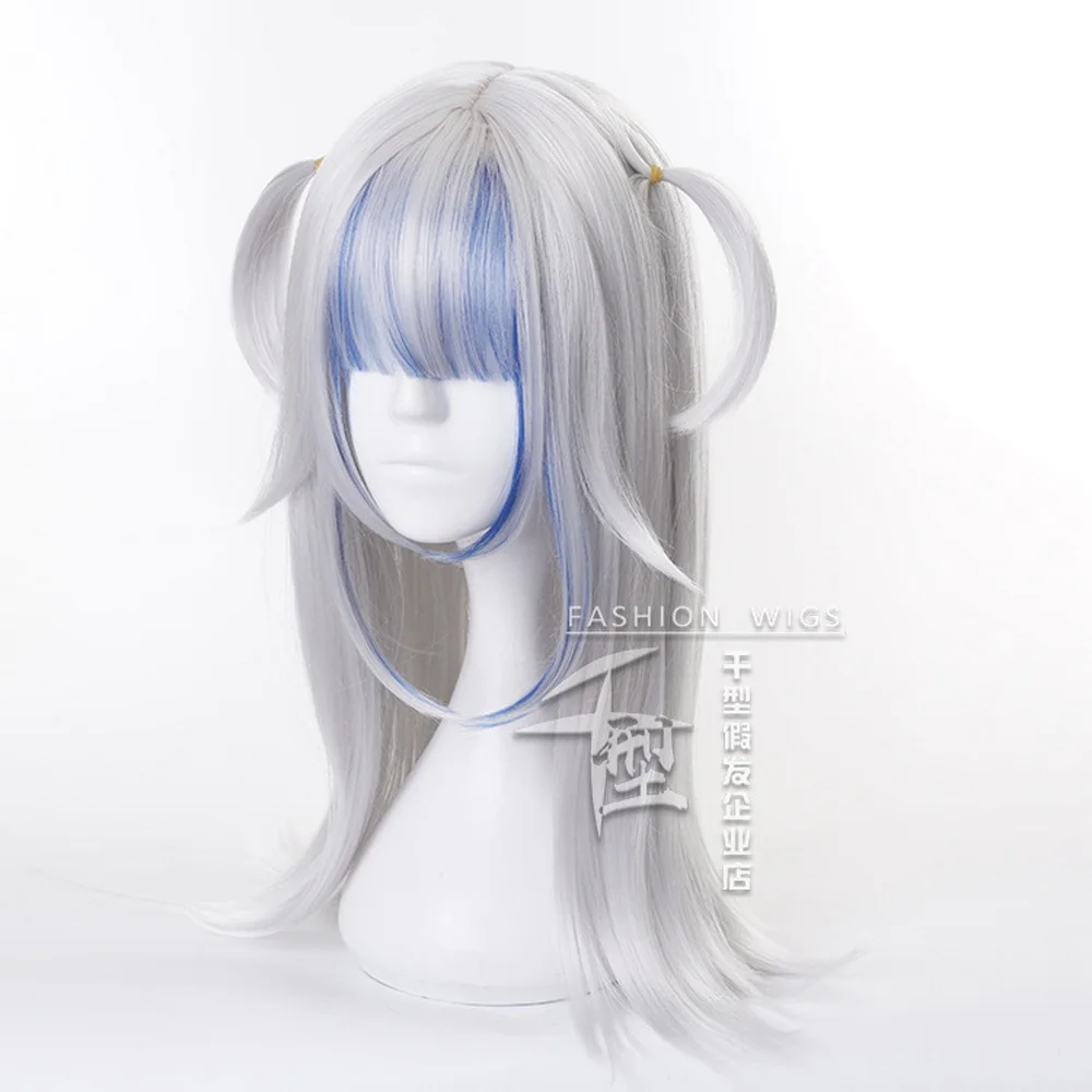 Anime Hololive Gawr Gura Cosplay Wig Synthetic Hair Halloween Party Wigs Peruca Adult Props plus size cosplay