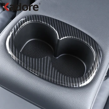 

For Mitsubishi Eclipse Cross 2017-2020 Carbon Fiber Trim Cup Holder Decorative Frame Decal Cover Sticker Cover Car Accessories