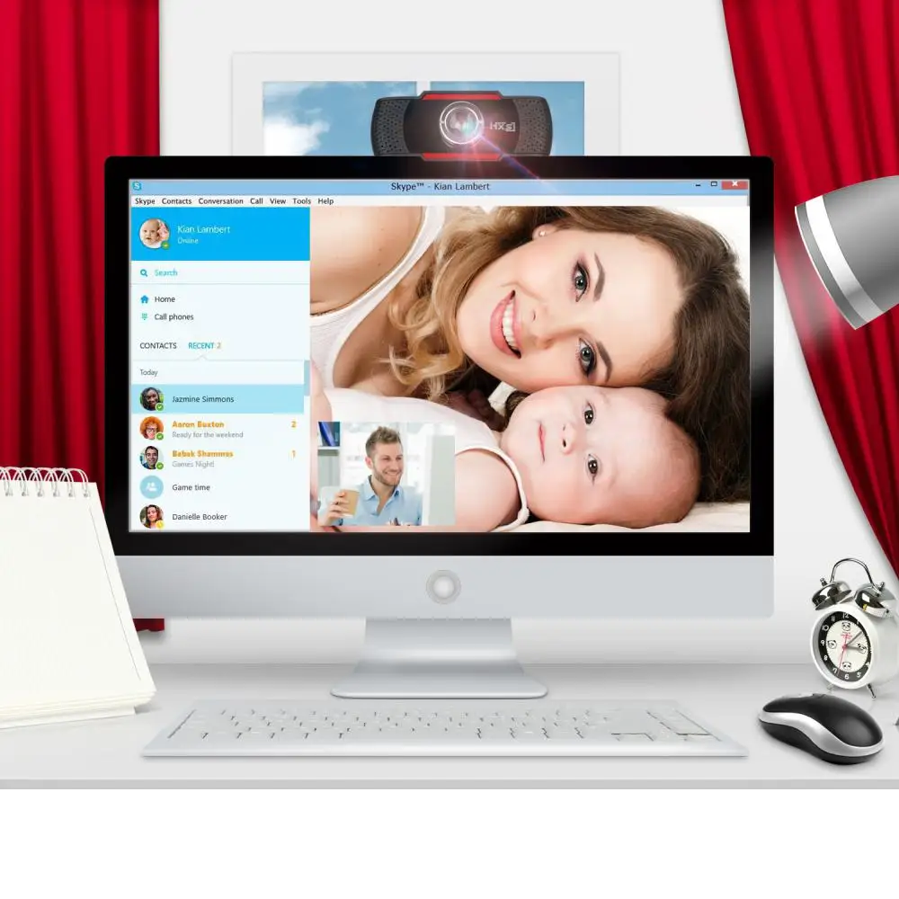DishyKooker USB веб-камера 1080P HD 2MP Компьютерная камера Веб-камеры встроенный звукопоглощающий микрофон