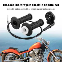 Рукоятка дроссельной заслонки отличная алюминиевая и клеящаяся рукоятка и кабель 22 мм руль для Dirt Pit Bike Quad ATV