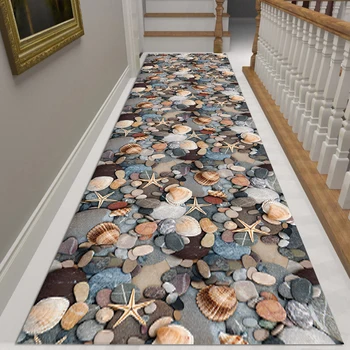 

Creative 3D stereo printing cobblestone corridor carpet home bedroom living room coffee table kitchen bathroom anti-slip mat