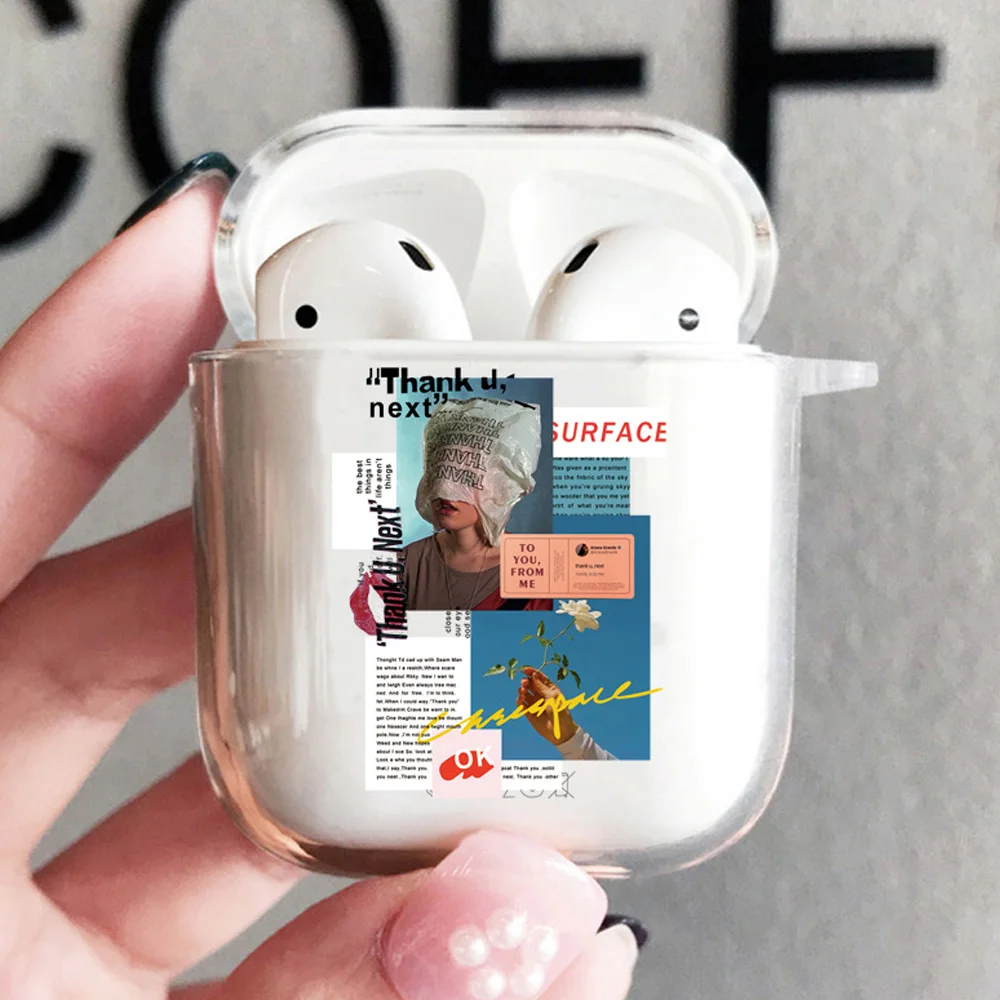 Чехол-накладка для Apple Airpods 1/2 3 Air Pods Pro прозрачный из ТПУ | Электроника